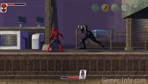 spider man web of shadows psp gameplay