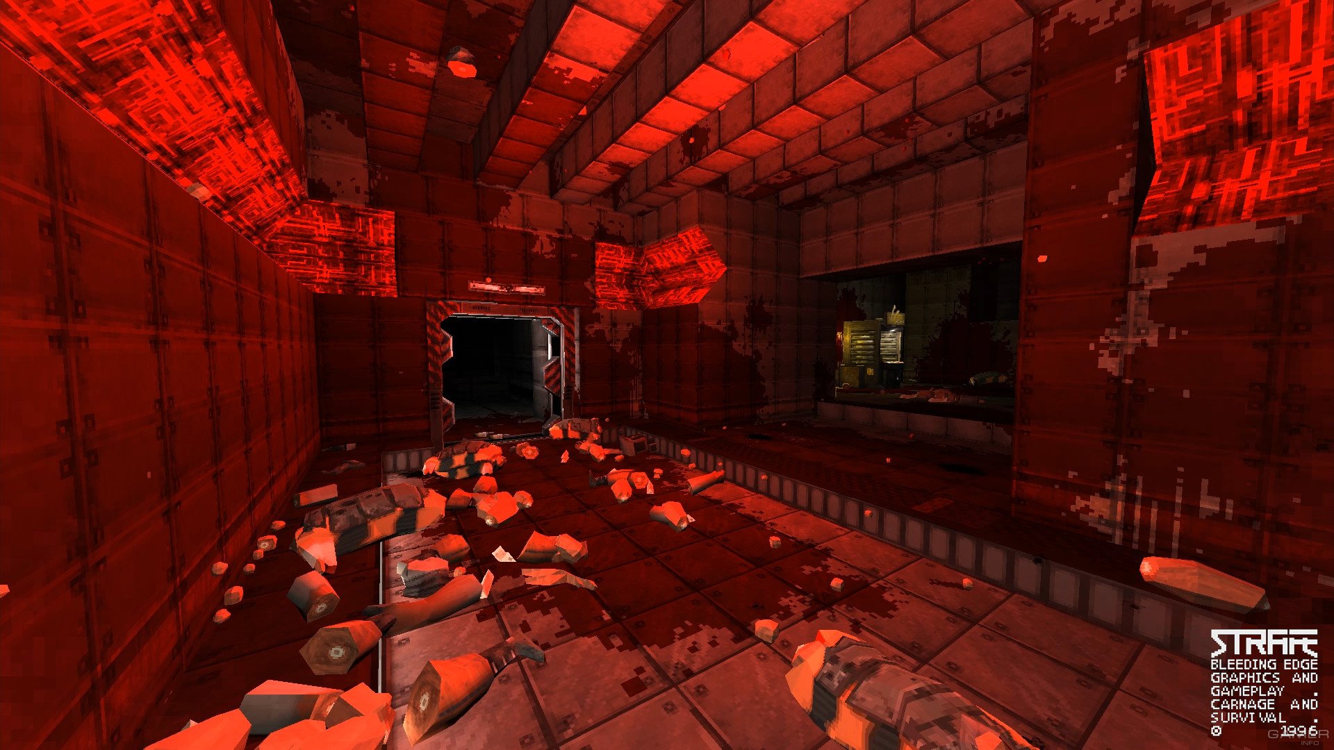 Quake vr. Кровавая комната для фона в играх. Шутер похожий на квейк.