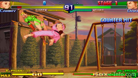 Street Fighter Alpha 3 Max [PSP] - Cammy Gameplay (Expert Mode